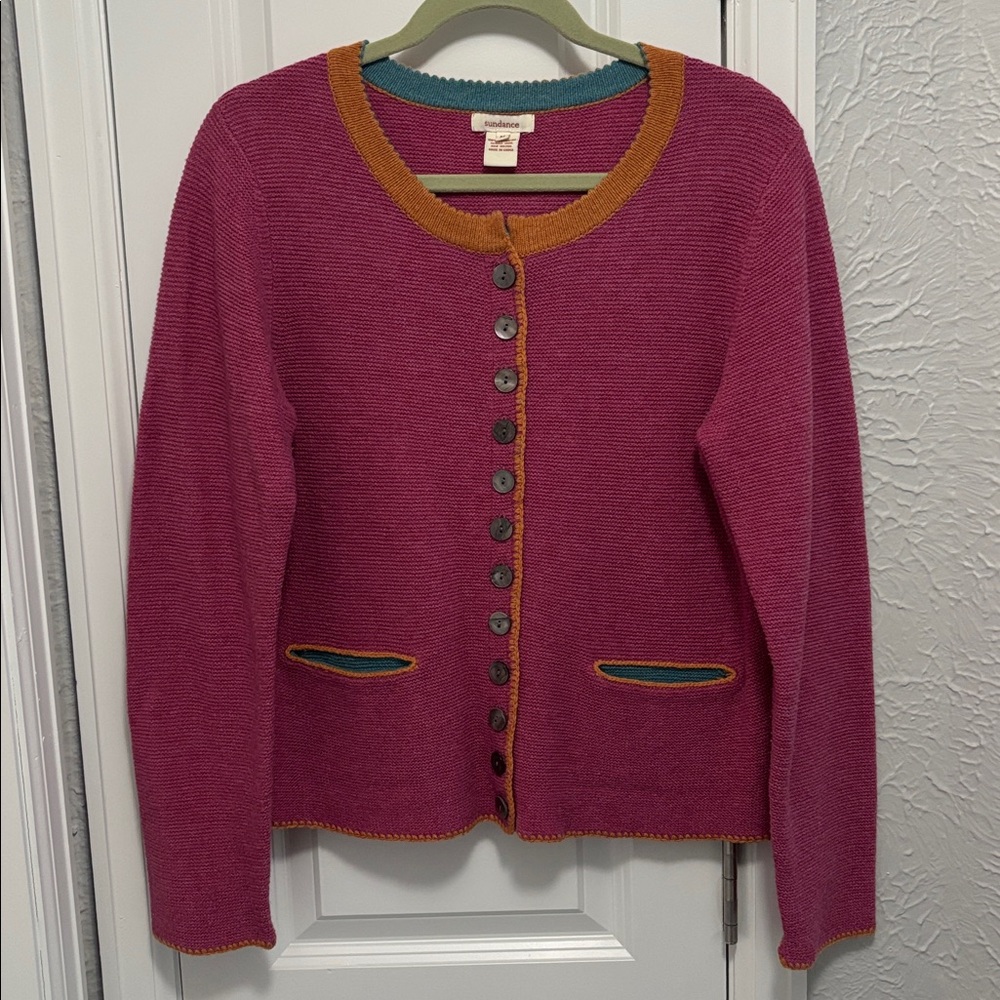 NWOT Sundance Tulla Merino Wool Cardigan Sweater, Size Medium